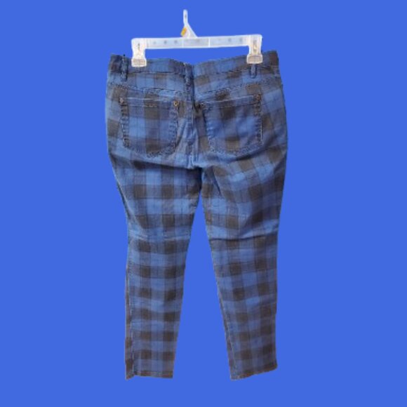 725 Originals Blue Plaid Pants Punk Emo Goth Alternative - Picture 2 of 7